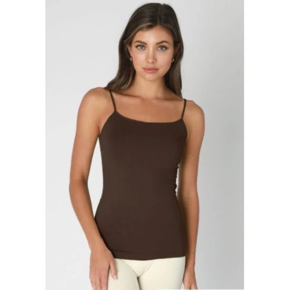 BRAND NEW WITH TAGS Nikibiki Chocolate Espresso Seamless Cami